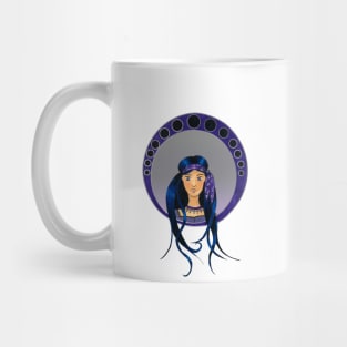 Art Nouveau bohemian lady Mug